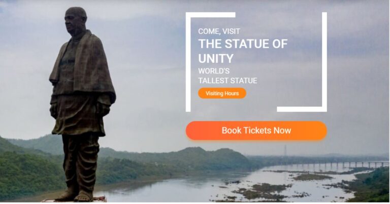 Statue of Unity Ticket Online Booking