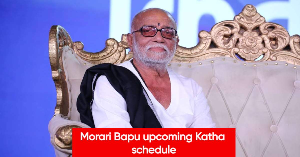 Morari Bapu upcoming Katha schedule